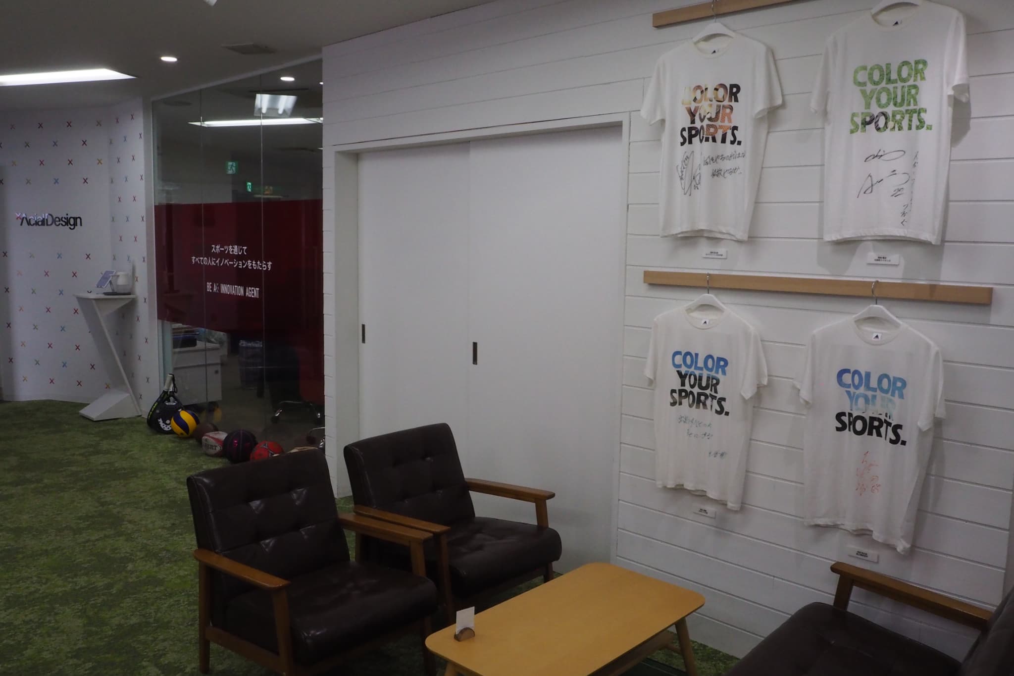 アスリートのメッセージ入りTシャツ