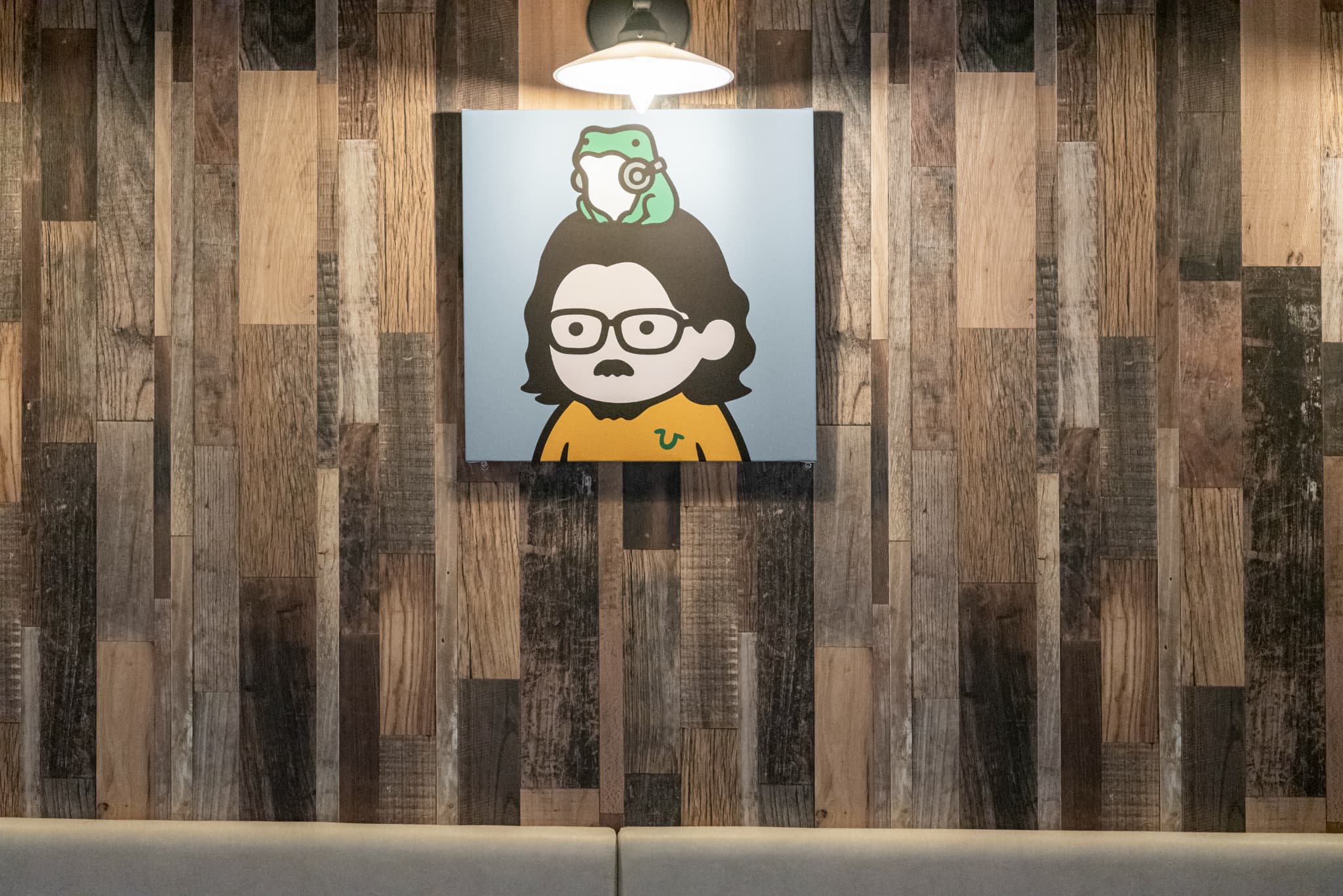 インタビューにご協力いただいた代表取締役 坂本さまのイラスト