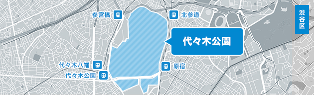 代々木公園周辺Mmap