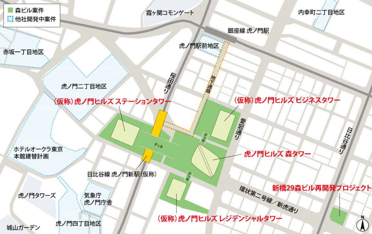 虎ノ門・麻布台再開発_虎ノ門ヒルズ駅
